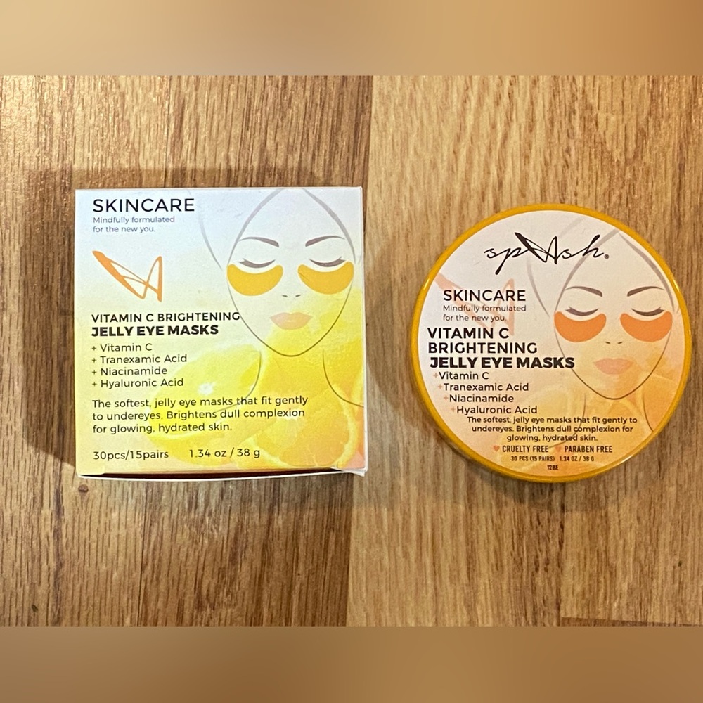 Vitamin C Brightening Jelly Eye Masks — Yellow —